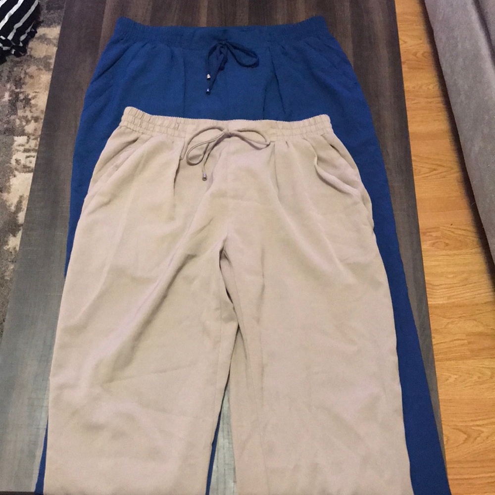 2 pairs of silk pants!